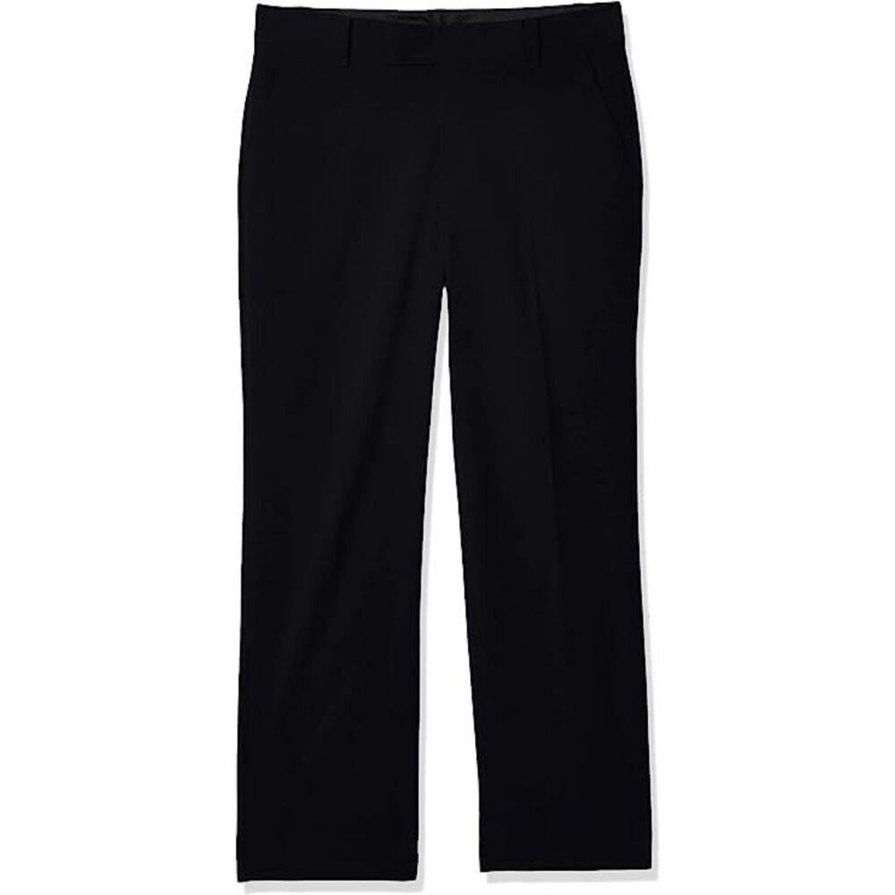 Calvin Klein Big Boys' Flat Front‎ Pant, Midnight Navy, 12